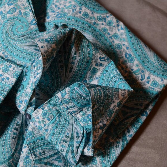 Kuhlman - Paisley - 100% Cotton - Men's shirt - French Cuffs - Size 45. - Picture 3 of 5